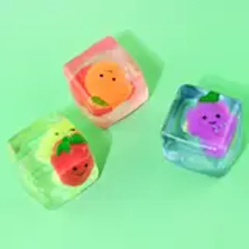 Squeeze sugar ice cube frukt