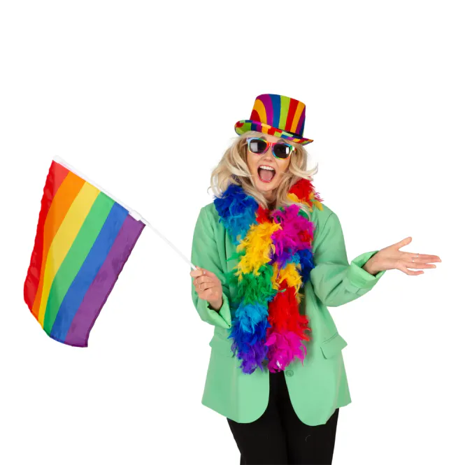 Hovedbilde Rainbow hand flag 30x40