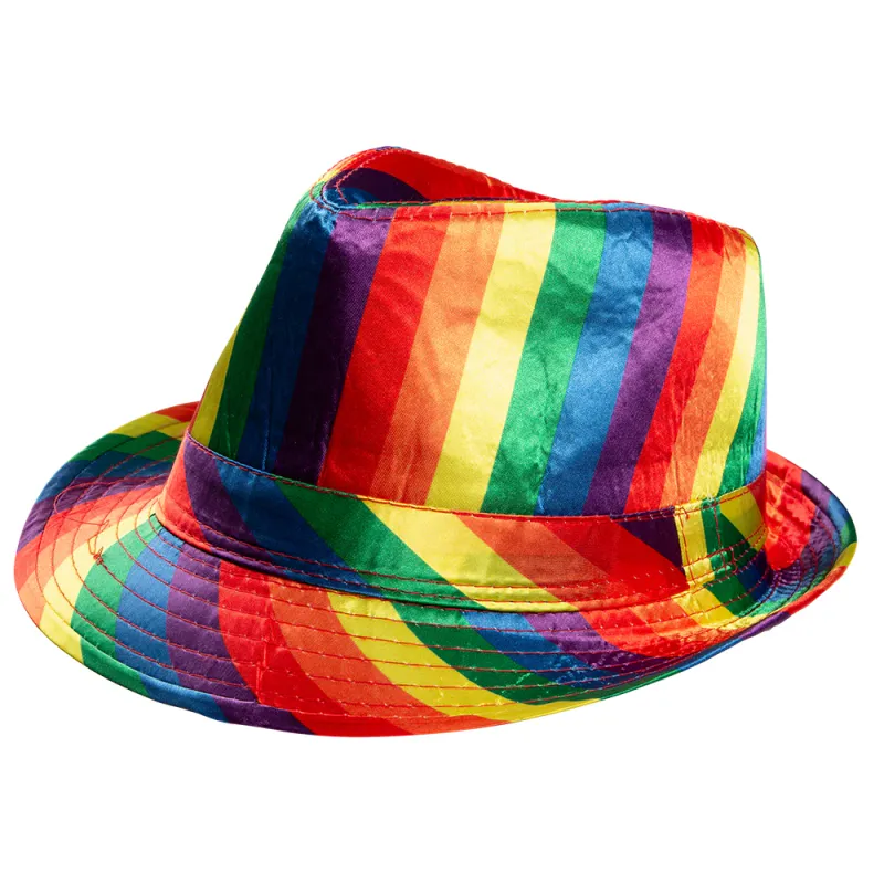 HAT FEDORA RAINBOW
