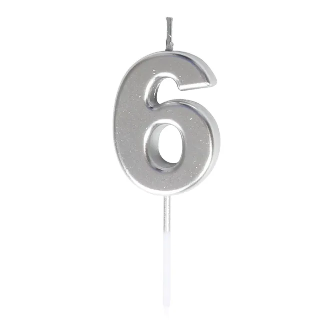 Hovedbilde BIRTHDAY CANDLE GOLD/SILVER number 0～9