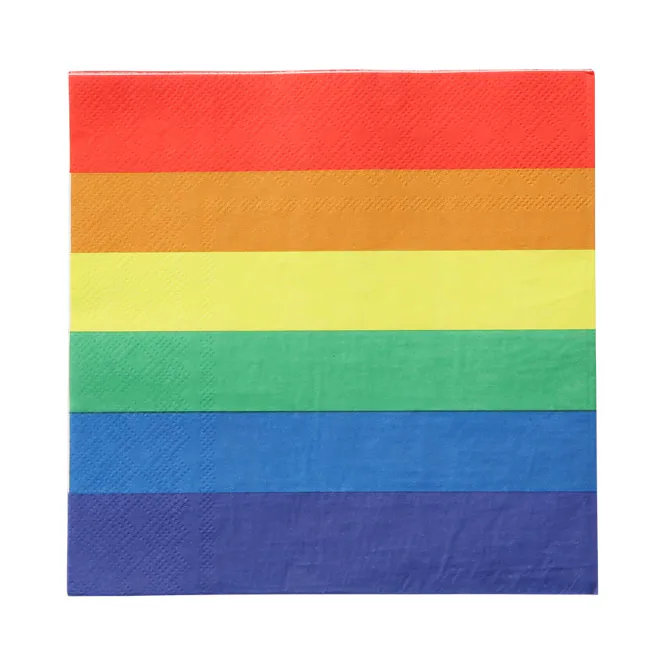 Hovedbilde PAPER NAPKINS 33 X 33 RAINBOW